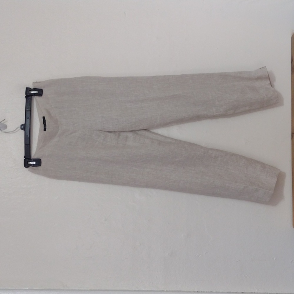 Talbot's Pure Irish Linen Classic Side Zip Ankle Pants Size 2 NEW - Picture 5 of 11